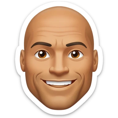 The rock wwe sticker