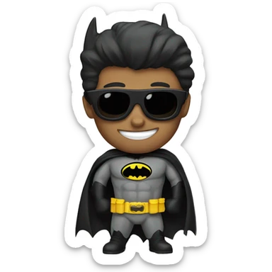 Batman with sunglasses  sticker