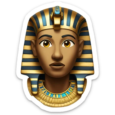 confused ancient egyptian pharao sticker