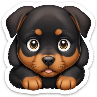 Cute Rottweiler puppy  sticker