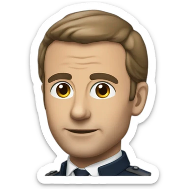 macron en colére sticker