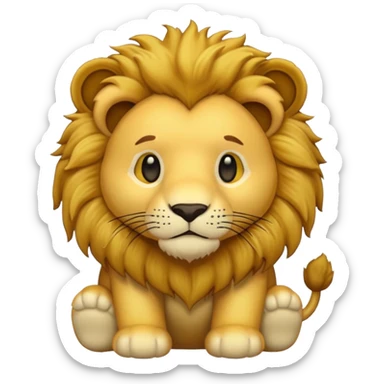lion stuffed animal sticker