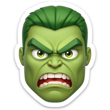 man like a hulk sticker
