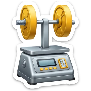 aparelhos academia peso sticker