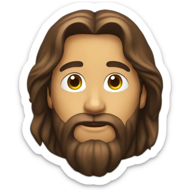 Jesucristo orando emoji sticker