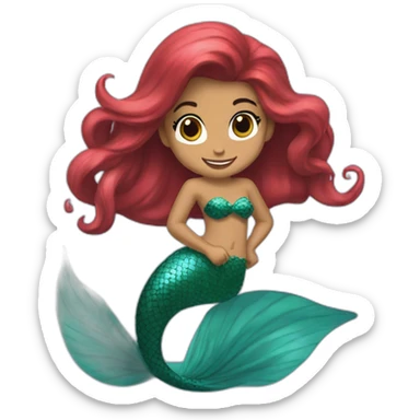 Little mermaid solo sticker
