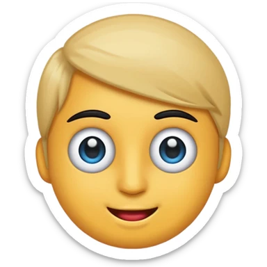 Yuvarlak bir TikTok mavi tik emojisi sticker