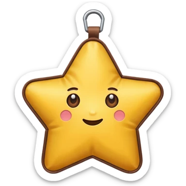 star shaped bag sticker
