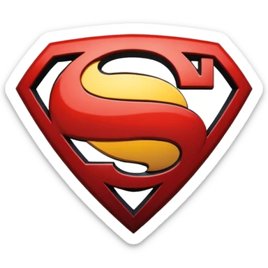 Superman Symbol batman v superman black sticker