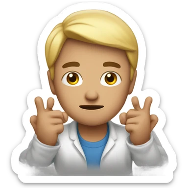 Rubbing hands together maniacally  sticker