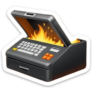 cashdesk explousion sticker