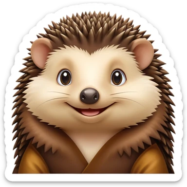 Hedgehog as Mona Lisa sticker