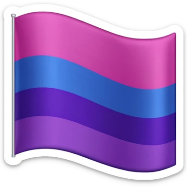 Bisexual flag sticker