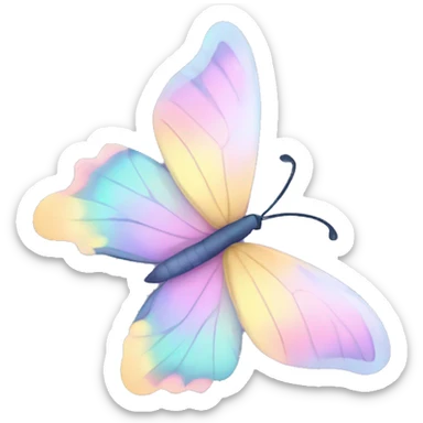 Pastel butterfly  sticker