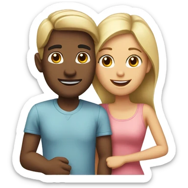 Loving couple sticker