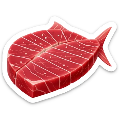 Please make me a piece of tuna sashimi sticker