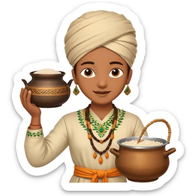 Emoji about Indian festival pongal  sticker