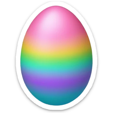 easter egg with colors sticker