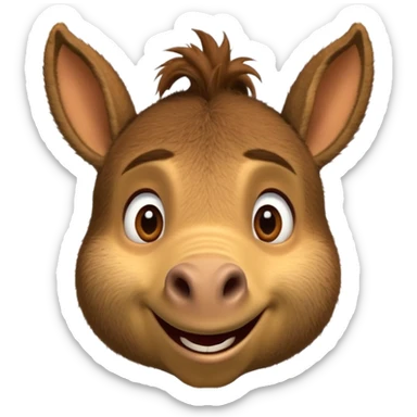 Donkey from shrek the movie sticker