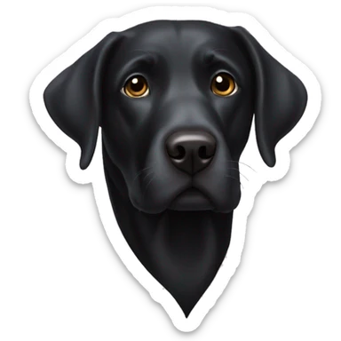 Black labrador Retriever  sticker