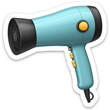 hair dryer sticker