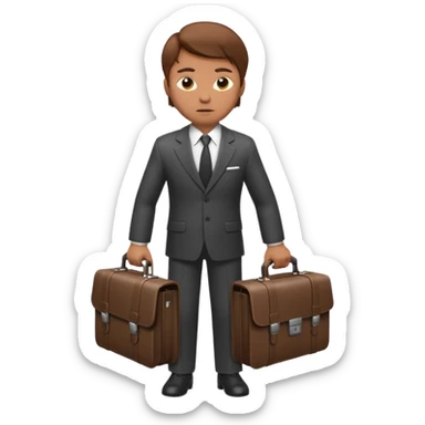 Spy with briefcase sticker