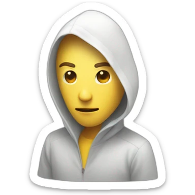 mysterious figure in white background sticker