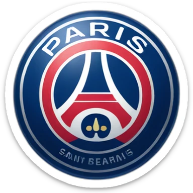 Paris saint germain logo sticker