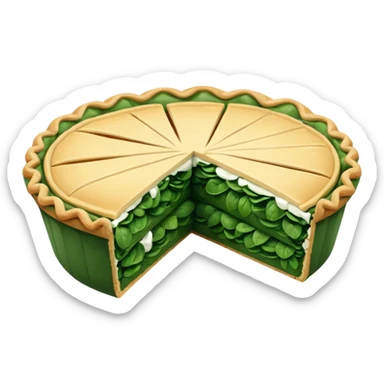 spinach pie sticker