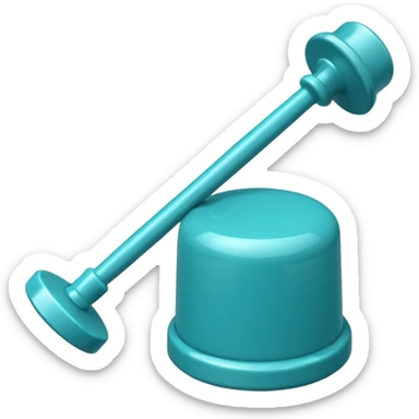 turquoise plunger sticker