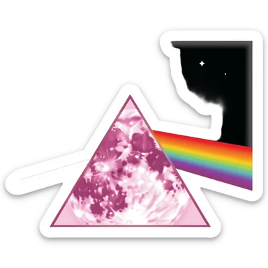 the dark side of the moon (pink floyd) prism moni colour sticker