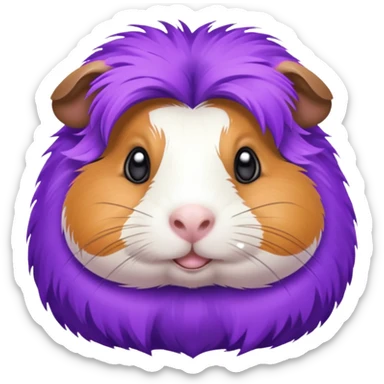 Guinea pig purple sticker