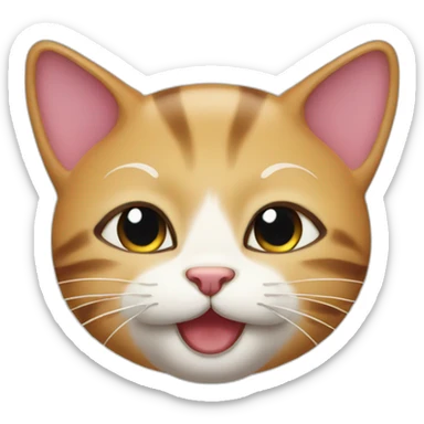 cat wink sticker