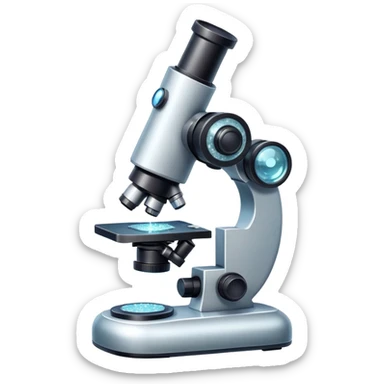 microscope with sparkles sticker