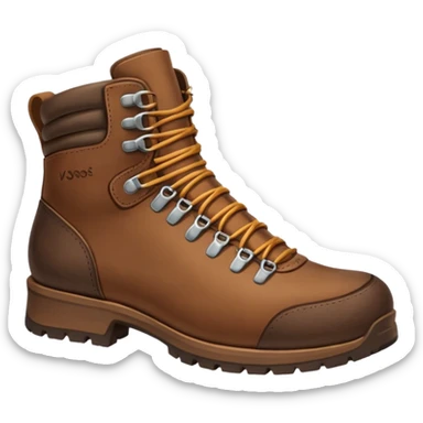 Hiking boots – rugged footwear sticker