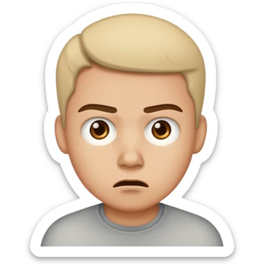 Annoyed confused sticker