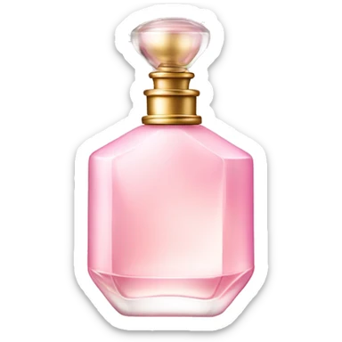 Light pink perfume bottle  sticker