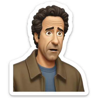 Seinfeld Kramer upset sticker