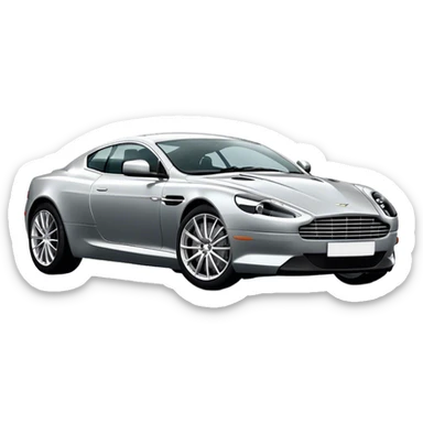 Aston Martin DB9 - Aston Martin (Model Year: 2016) (Iconic colour: Silver) sticker