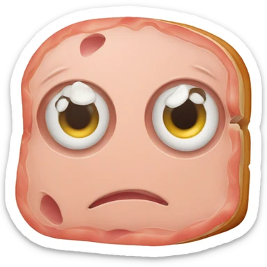 ham sandwich eyes sticker