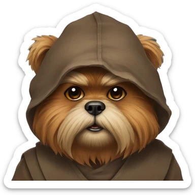 Ewok Shitzu sticker