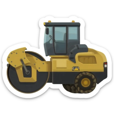 Caterpillar asphalt paver sticker