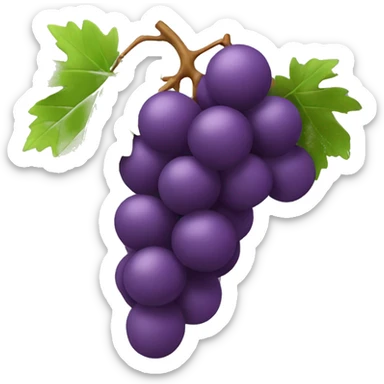 3D Grapes emoji  sticker