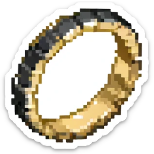 Gold ring from Sonic the Hedgehog game sticker