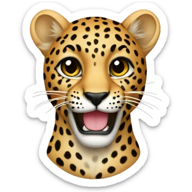 leopard sticker