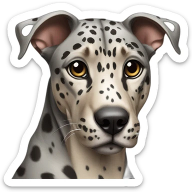 Louisiana leopard spotted Catahoula hound sticker