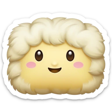 Sleepy pillow sticker