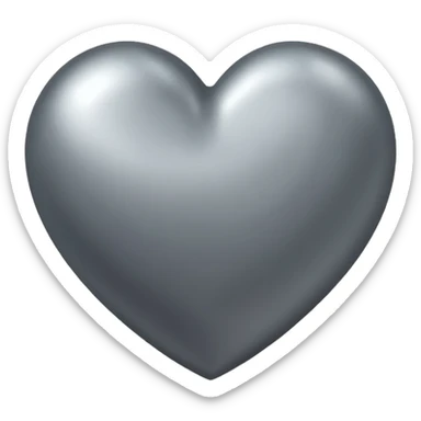 Corazon gris sticker
