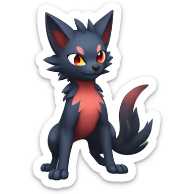Litten-Zorua-Nargacuga-Fakemon-hybrid full body sticker