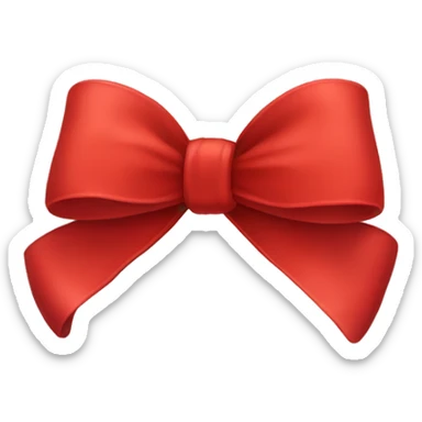 Red bow sticker